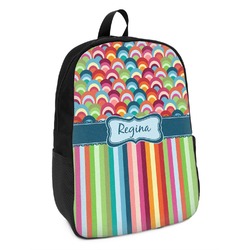 Retro Scales & Stripes Kids Backpack (Personalized)