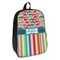 Retro Scales & Stripes Backpack - angled view