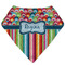 Retro Scales & Stripes Bandana Bib (Personalized)