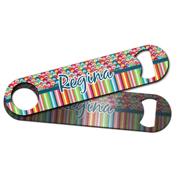 Retro Scales & Stripes Bar Bottle Opener - Main