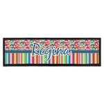 Retro Scales & Stripes Bar Mat (Personalized)