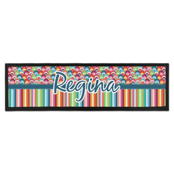 Retro Scales & Stripes Bar Mat (Personalized)