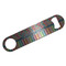 Retro Scales & Stripes Bar Opener - Silver - Front