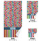 Retro Scales & Stripes Bath Towel Sets - 3-piece - Approval