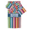 Retro Scales & Stripes Bath Towel Set - 3 Pcs (Personalized)