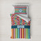 Retro Scales & Stripes Bedding Set- Twin XL Lifestyle - Duvet
