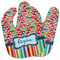 Retro Scales & Stripes Baby Bib w/ Name or Text