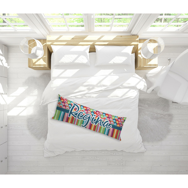 Retro Scales & Stripes Body Pillow - LIFESTYLE