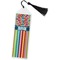 Retro Scales & Stripes Bookmark with tassel - Flat