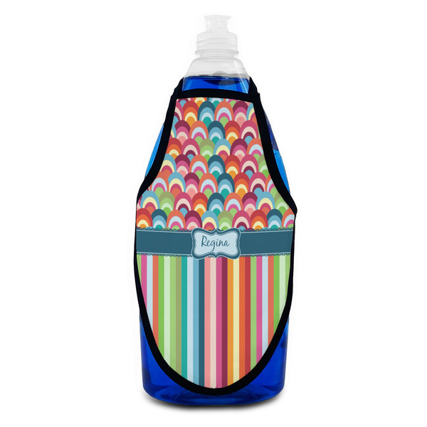 Retro Scales & Stripes Bottle Apron - Soap - FRONT