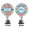Retro Scales & Stripes Bottle Stopper - Front and Back