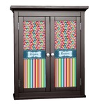 Retro Scales & Stripes Cabinet Decal - Large (Personalized)