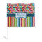 Retro Scales & Stripes Car Flag - Large - FRONT