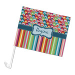 Retro Scales & Stripes Car Flag - Large (Personalized)