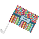 Retro Scales & Stripes Car Flag - Small w/ Name or Text