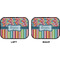 Retro Scales & Stripes Car Floor Mats (Back Seat) (Approval)