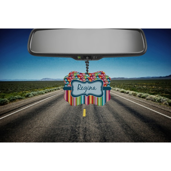 Retro Scales & Stripes Car Ornament (Road)