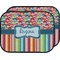 Retro Scales & Stripes Car Floor Mats (Back Seat) (Personalized)