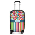 Retro Scales & Stripes Suitcase (Personalized)