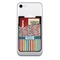 Retro Scales & Stripes Cell Phone Credit Card Holder w/ Phone