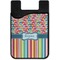 Retro Scales & Stripes Cell Phone Credit Card Holder