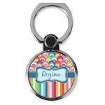 Retro Scales & Stripes Cell Phone Ring Stand & Holder (Personalized)
