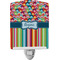 Retro Scales & Stripes Ceramic Night Light w/ Name or Text