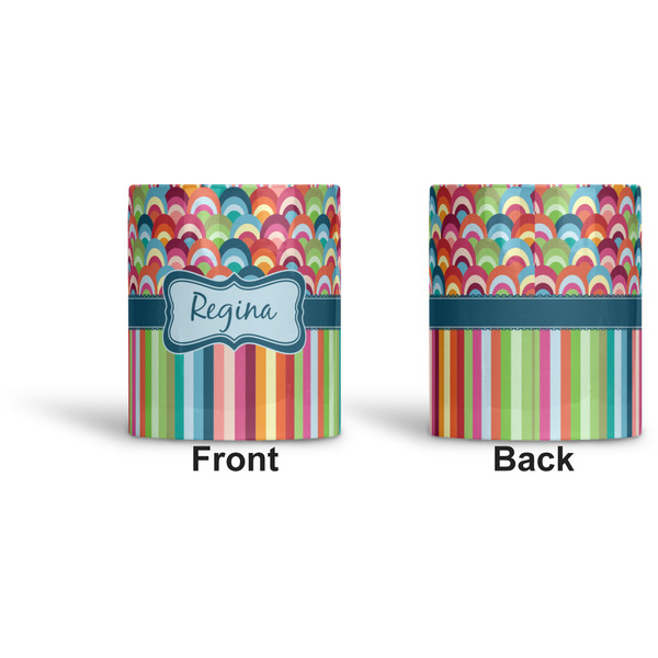 Retro Scales & Stripes Ceramic Pen Holder - Apvl