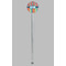 Retro Scales & Stripes Clear Plastic 7" Stir Stick - Round - Single Stick