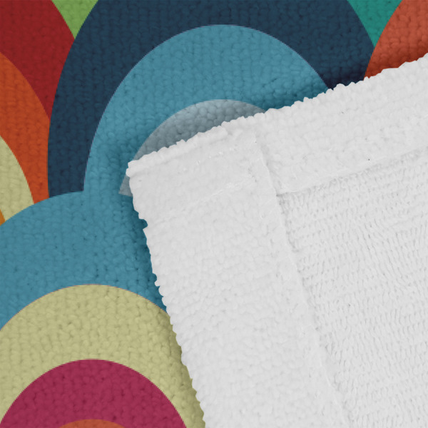 Retro Scales & Stripes Close up of Fabric