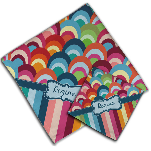 Retro Scales & Stripes Cloth Napkins - Personalized Lunch & Dinner (PARENT MAIN)
