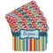 Retro Scales & Stripes Cork Coaster - Set of 4 w/ Name or Text