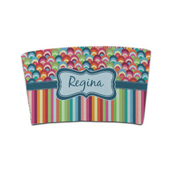 Retro Scales & Stripes Coffee Cup Sleeve (Personalized)