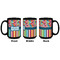 Retro Scales & Stripes Coffee Mug - 15 oz - Black APPROVAL