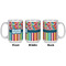 Retro Scales & Stripes Coffee Mug - 15 oz - White APPROVAL