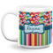 Retro Scales & Stripes 20 Oz Coffee Mug - White (Personalized)
