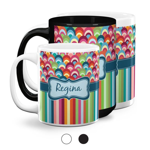 Retro Scales & Stripes Coffee Mugs Main