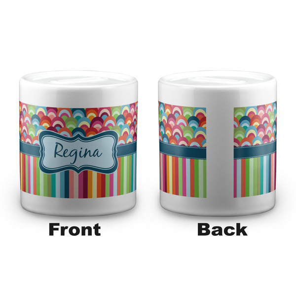 Retro Scales & Stripes Coin Bank - Apvl