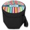 Retro Scales & Stripes Collapsible Personalized Cooler & Seat (Closed)