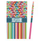 Retro Scales & Stripes Colored Pencils - Front View
