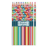 Retro Scales & Stripes Colored Pencils (Personalized)