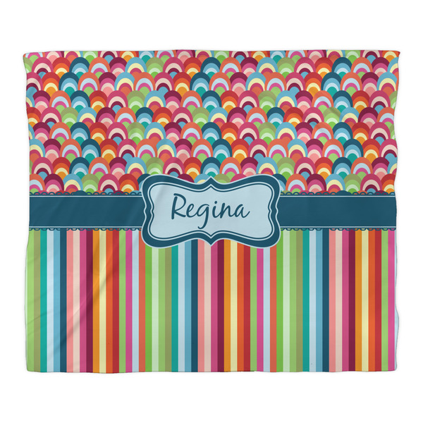 Retro Scales & Stripes Comforter - King - Front