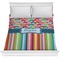 Retro Scales & Stripes Comforter - Full / Queen (Personalized)