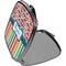 Retro Scales & Stripes Compact Mirror (Side View)