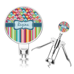 Retro Scales & Stripes Corkscrew (Personalized)