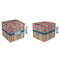 Retro Scales & Stripes Cubic Gift Box - Approval