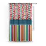 Retro Scales & Stripes Curtain - 50"x84" Panel