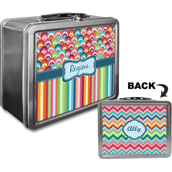 Retro Scales & Stripes Custom Lunch Box / Tin Approval