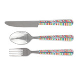 Retro Scales & Stripes Cutlery Set (Personalized)