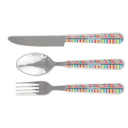 Retro Scales & Stripes Cutlery Set (Personalized)